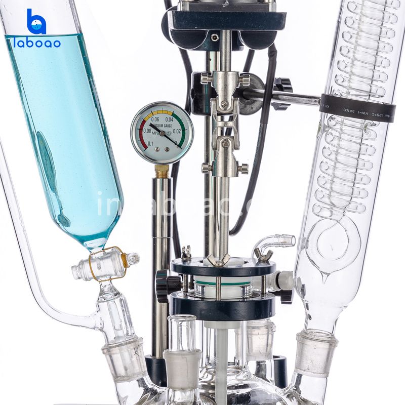 1L सिंगल लेयर ग्लास रिएक्टर