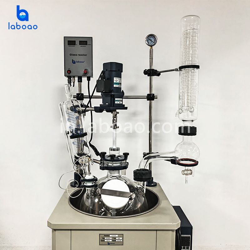 20L सिंगल लेयर ग्लास रिएक्टर