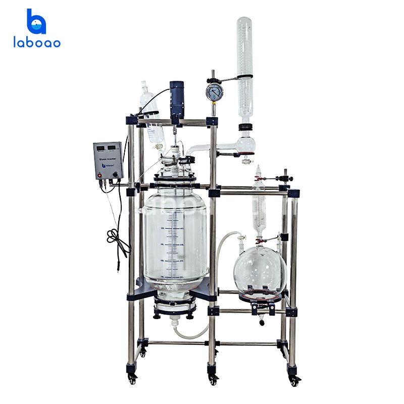 CBD आइसोलेट के लिए 50L 80L लैब क्रिस्टलीकरण फ़िल्टर रिएक्टर
