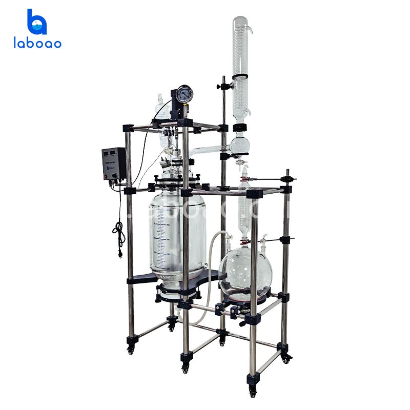 CBD आइसोलेट के लिए 50L 80L लैब क्रिस्टलीकरण फ़िल्टर रिएक्टर