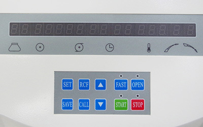 HR-20 बेंचटॉप हाई स्पीड रेफ्रिजरेटेड सेंट्रीफ्यूज विवरण - एलसीडी डिस्प्ले, वास्तविक समय में साधन के सभी मापदंडों को प्रदर्शित करता है।