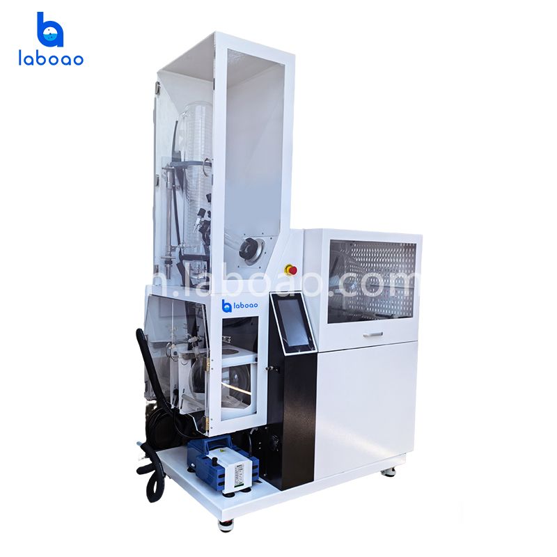 प्रोटेक्टिव डिवाइस और ऑटोमैटिक फिल ड्रेन वाला रोटरी इवेपोरेटर